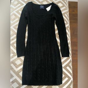 Long-Sleeve Mini Sweater Dress